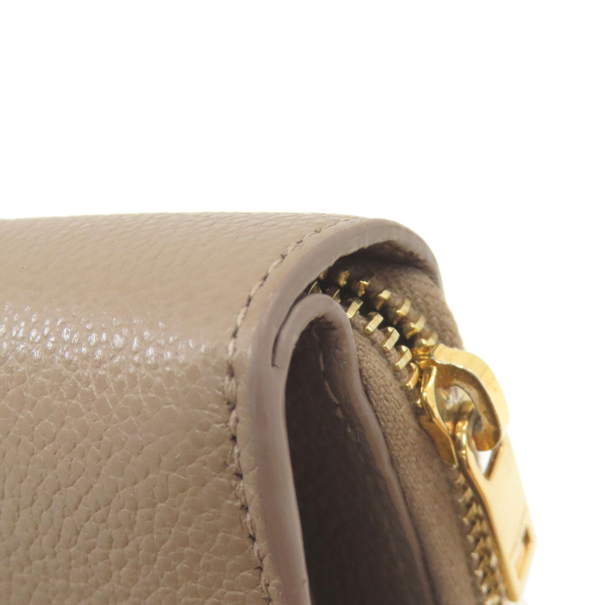YVES SAINT LAURENT Cassandra Bifold Wallet with Coin Pocket Leather Ladies [Used]