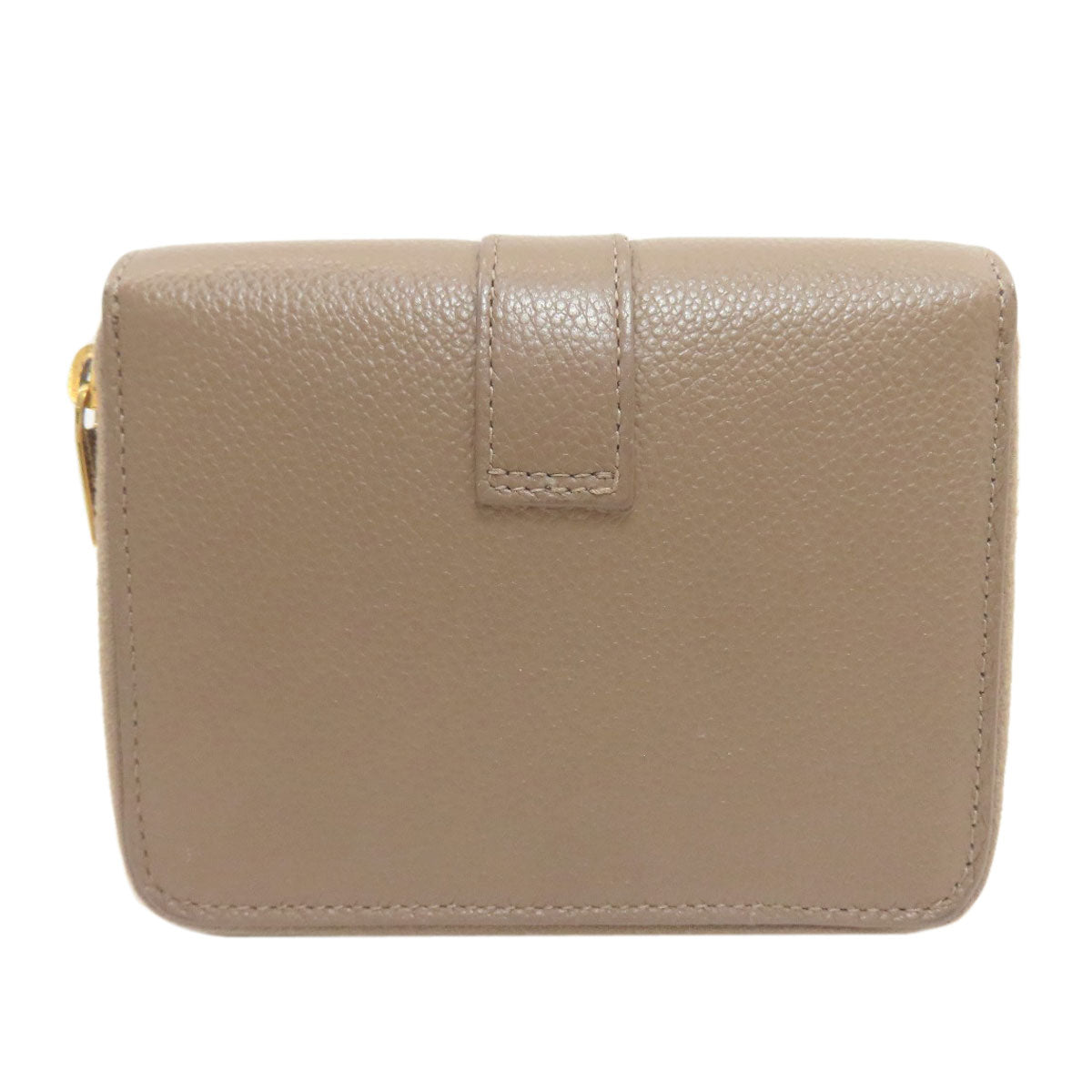 YVES SAINT LAURENT Cassandra Bifold Wallet with Coin Pocket Leather Ladies [Used]