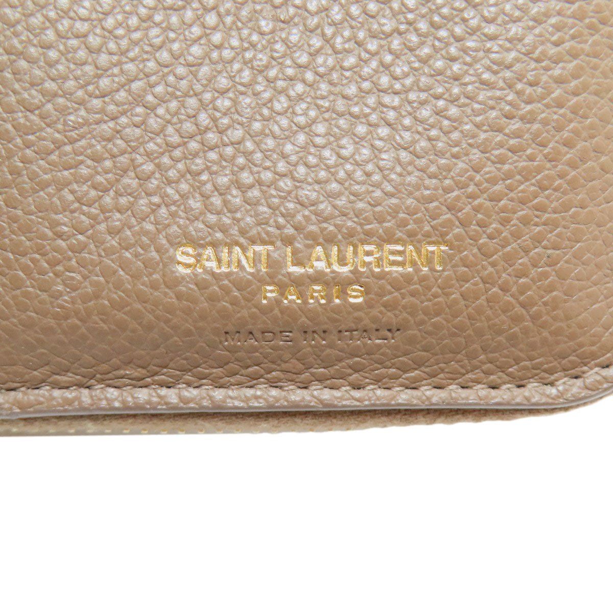 YVES SAINT LAURENT Cassandra Bifold Wallet with Coin Pocket Leather Ladies [Used]