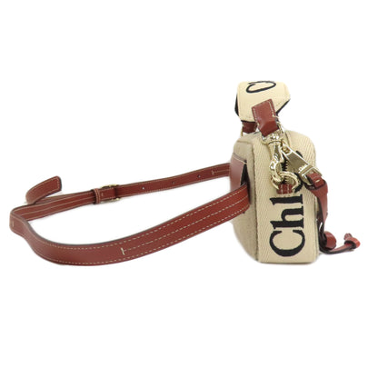 クロエ ウッディ ベルトバッグ ヒップバッグ・ウエストバッグ キャンバス レディース 【中古】【CHLOE】