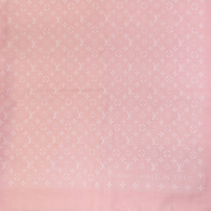 LOUIS VUITTON M77815 Large Square Shawl Monogram Stall wool SilkLadies [Used]