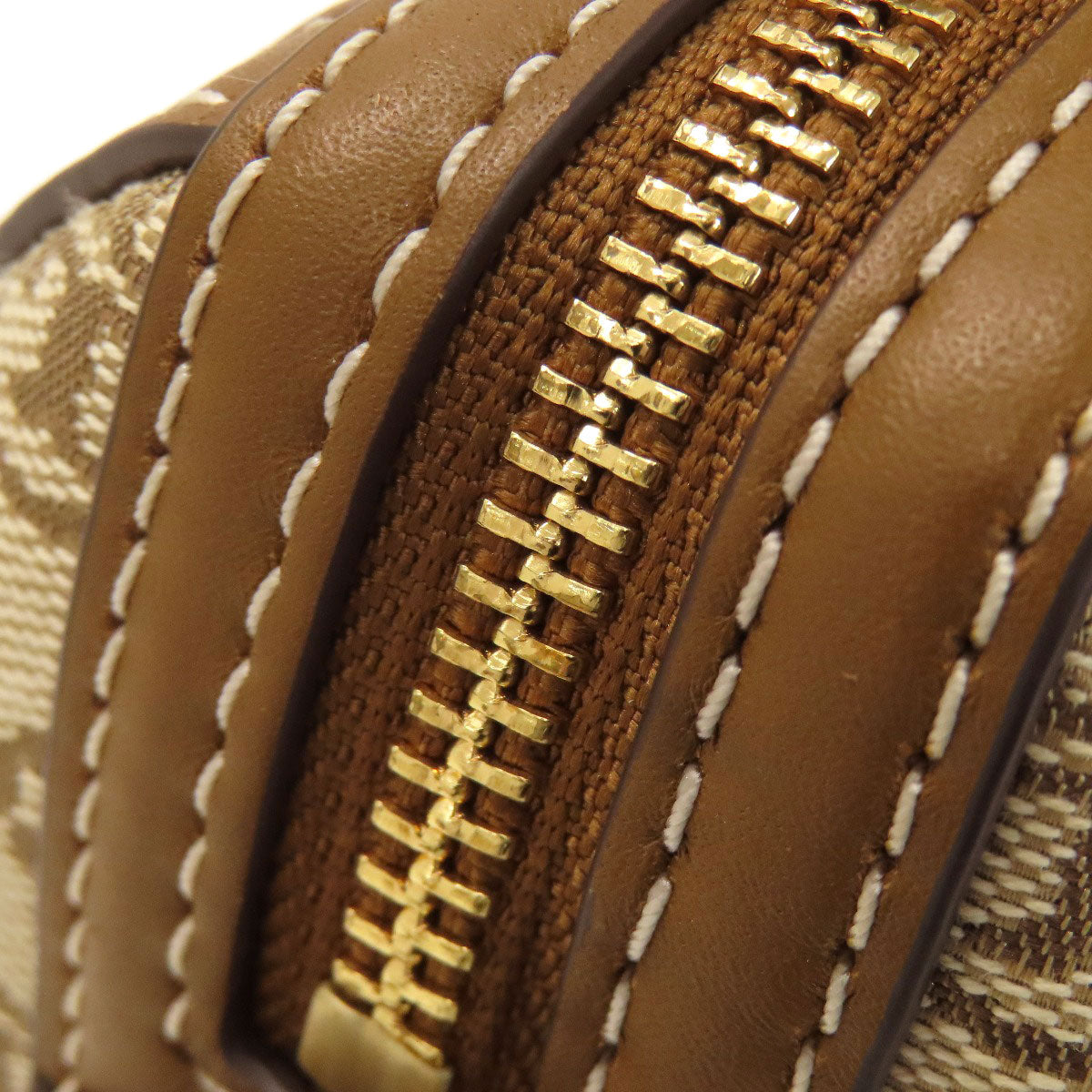 Tory Burch Petit Barrel TMonogram 2WAY Handbag Canvas LeatherLadies [Used]