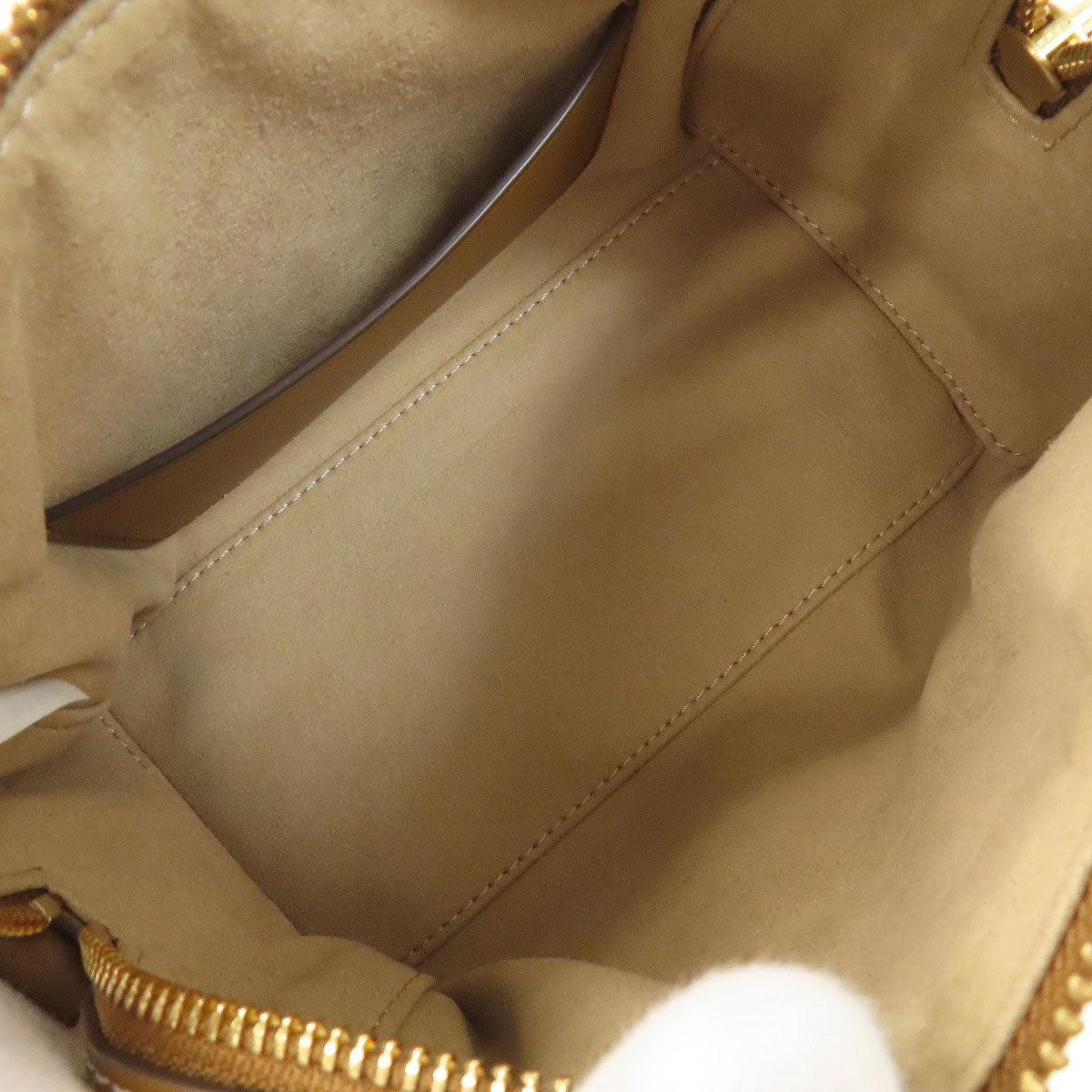 Tory Burch Petit Barrel TMonogram 2WAY Handbag Canvas LeatherLadies [Used]