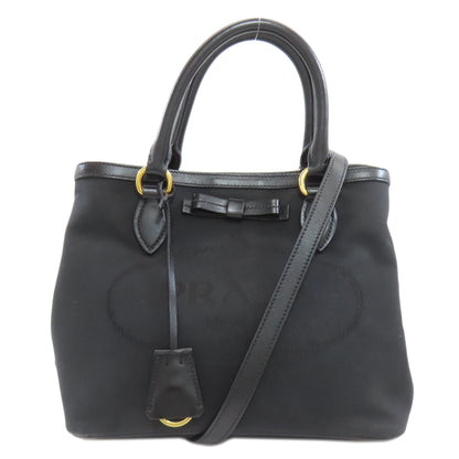 PRADA Fiocco 2WAY Handbag Canvas Ladies [Used]