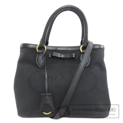 PRADA Fiocco 2WAY Handbag Canvas Ladies [Used]