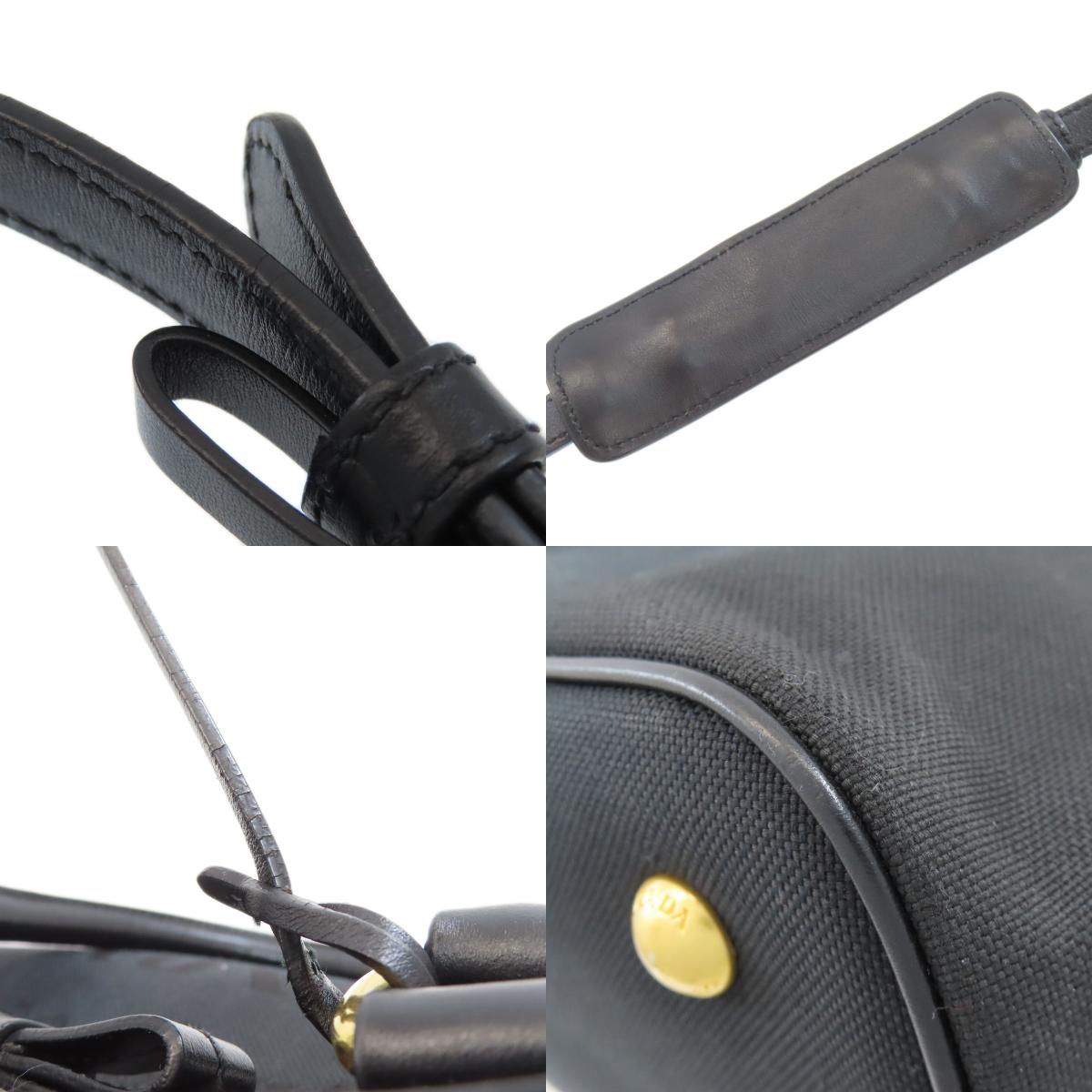 PRADA Fiocco 2WAY Handbag Canvas Ladies [Used]