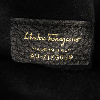 Salvatore Ferragamo Drawstring Belt Shoulder Bag Leather Ladies [Used]