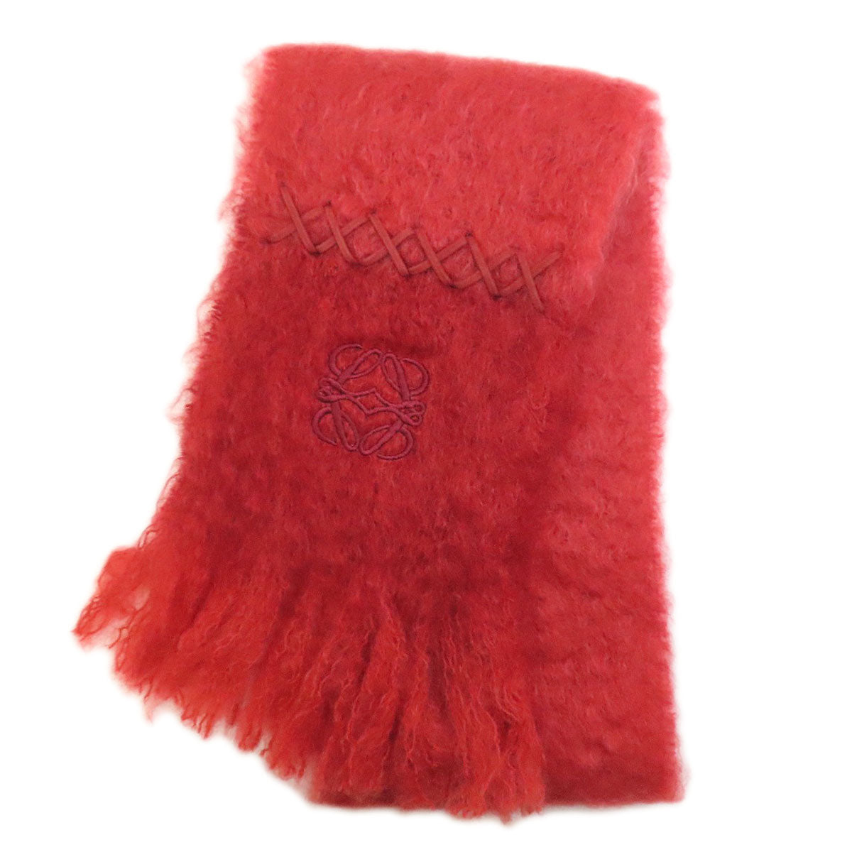 LOEWE anagram Scarf Moheya woolLadies [Used]