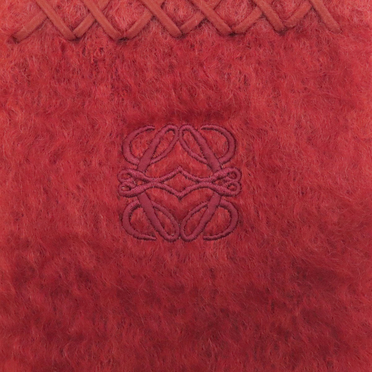 LOEWE anagram Scarf Moheya woolLadies [Used]