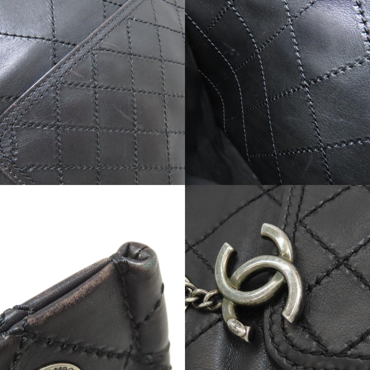 CHANEL Matelasse SilverHardware Shoulder Bag Calf Ladies [Used]