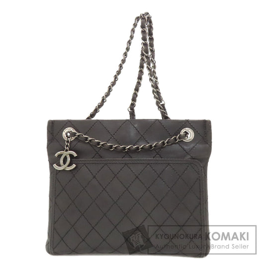 CHANEL Matelasse SilverHardware Shoulder Bag Calf Ladies [Used]