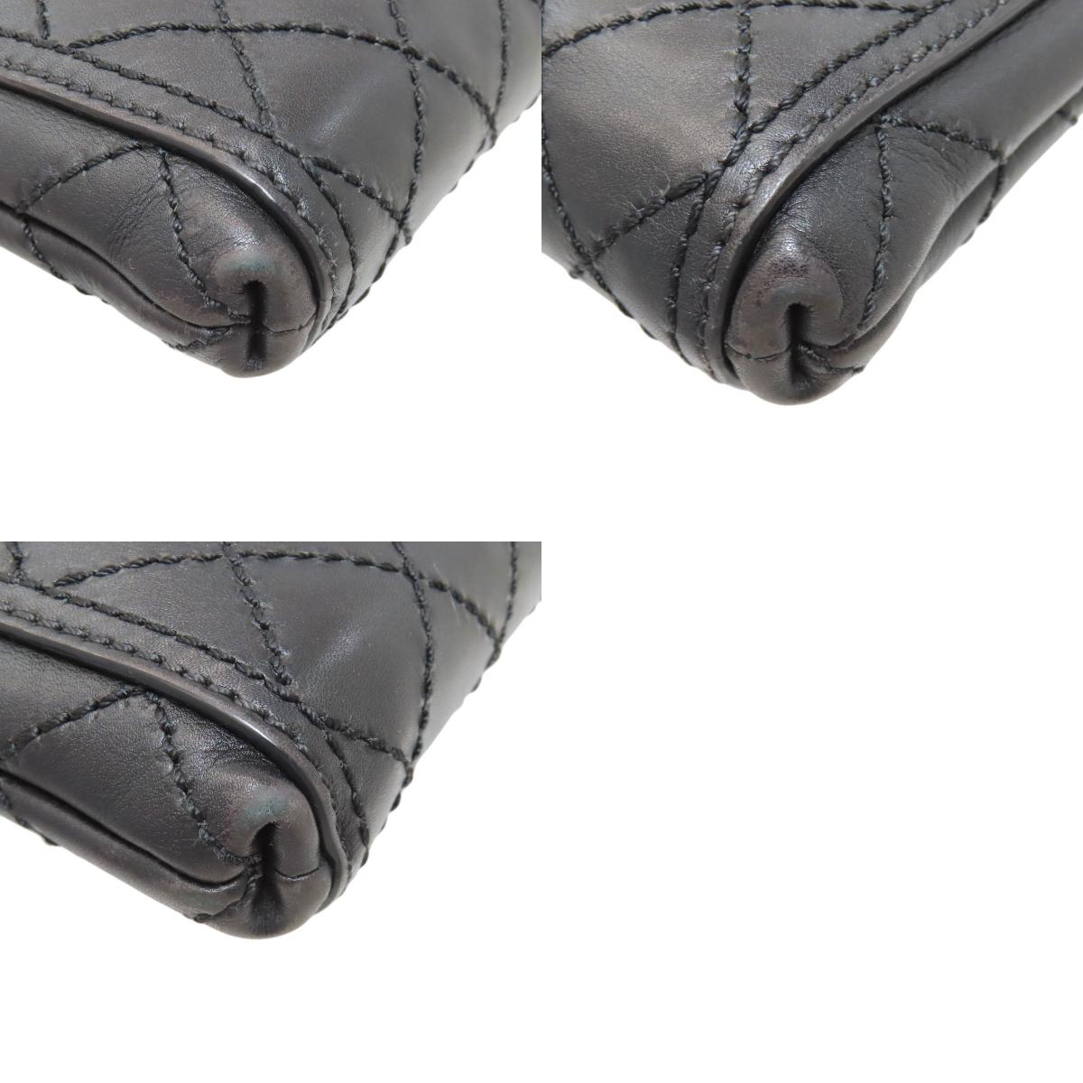 CHANEL Matelasse SilverHardware Shoulder Bag Calf Ladies [Used]