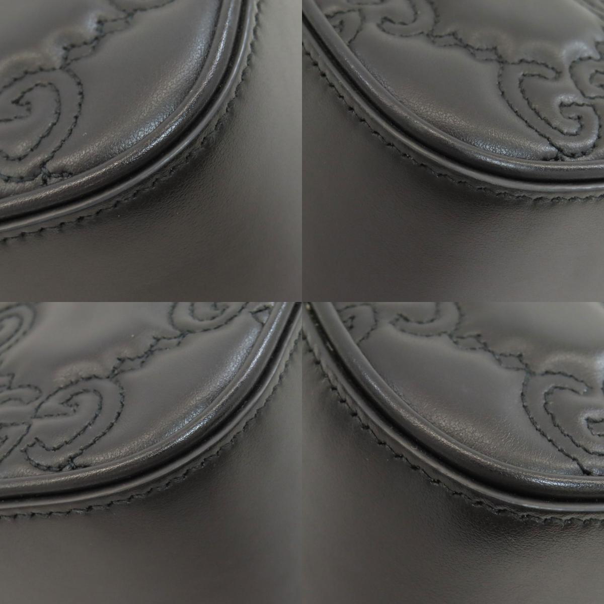 GUCCI 702234 GGMatelasse Shoulder Bag Calf Ladies [Used]