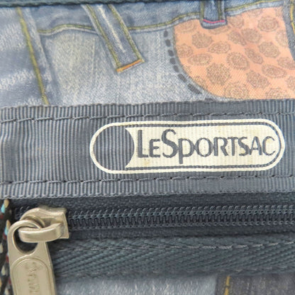 LeSportsac Patchwork denim pattern Shoulder Bag Nylon Ladies [Used]