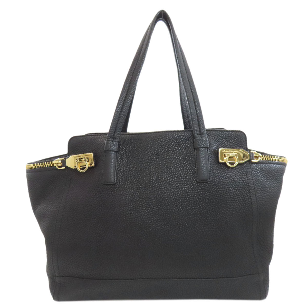 Salvatore Ferragamo GanciniHardware Tote Bag Leather Ladies [Used]