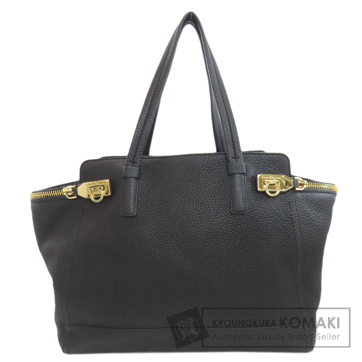 Salvatore Ferragamo GanciniHardware Tote Bag Leather Ladies [Used]