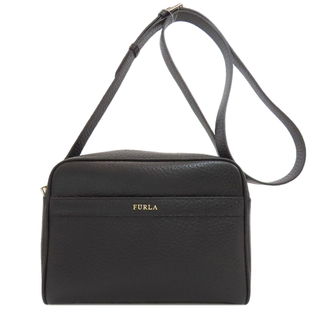 Furla logo Shoulder Bag Leather Ladies [Used]
