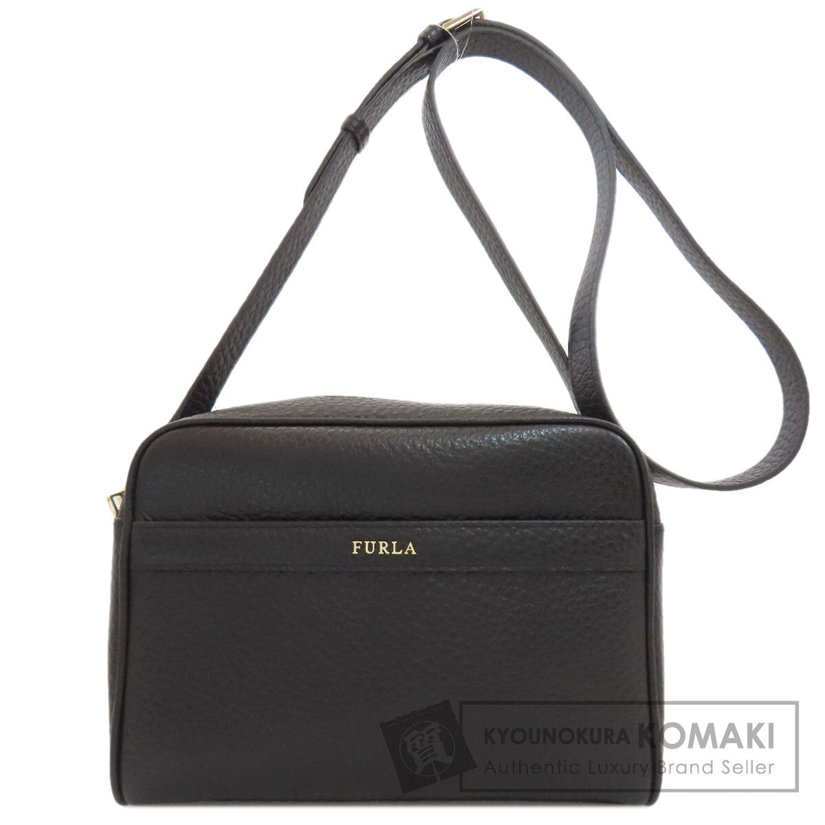Furla logo Shoulder Bag Leather Ladies [Used]