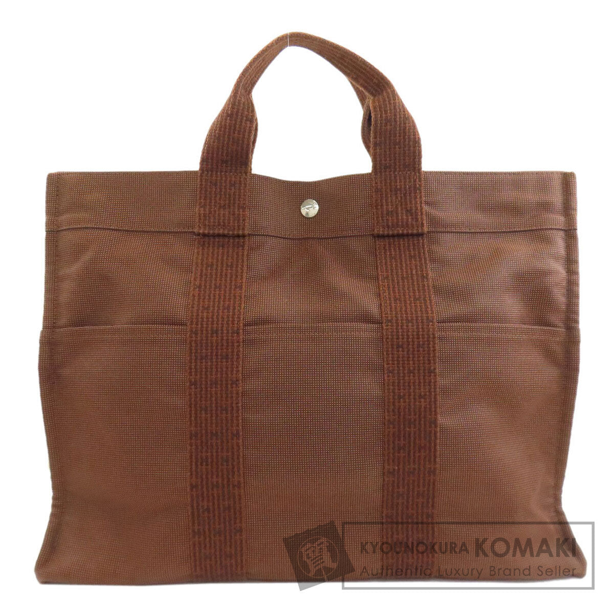 HERMES Her LineMM Handbag Canvas Ladies [Used]