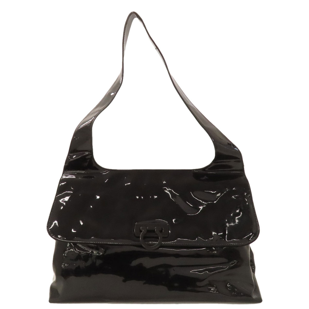 Salvatore Ferragamo GanciniHardware Tote Bag Patent leather Ladies [Used]