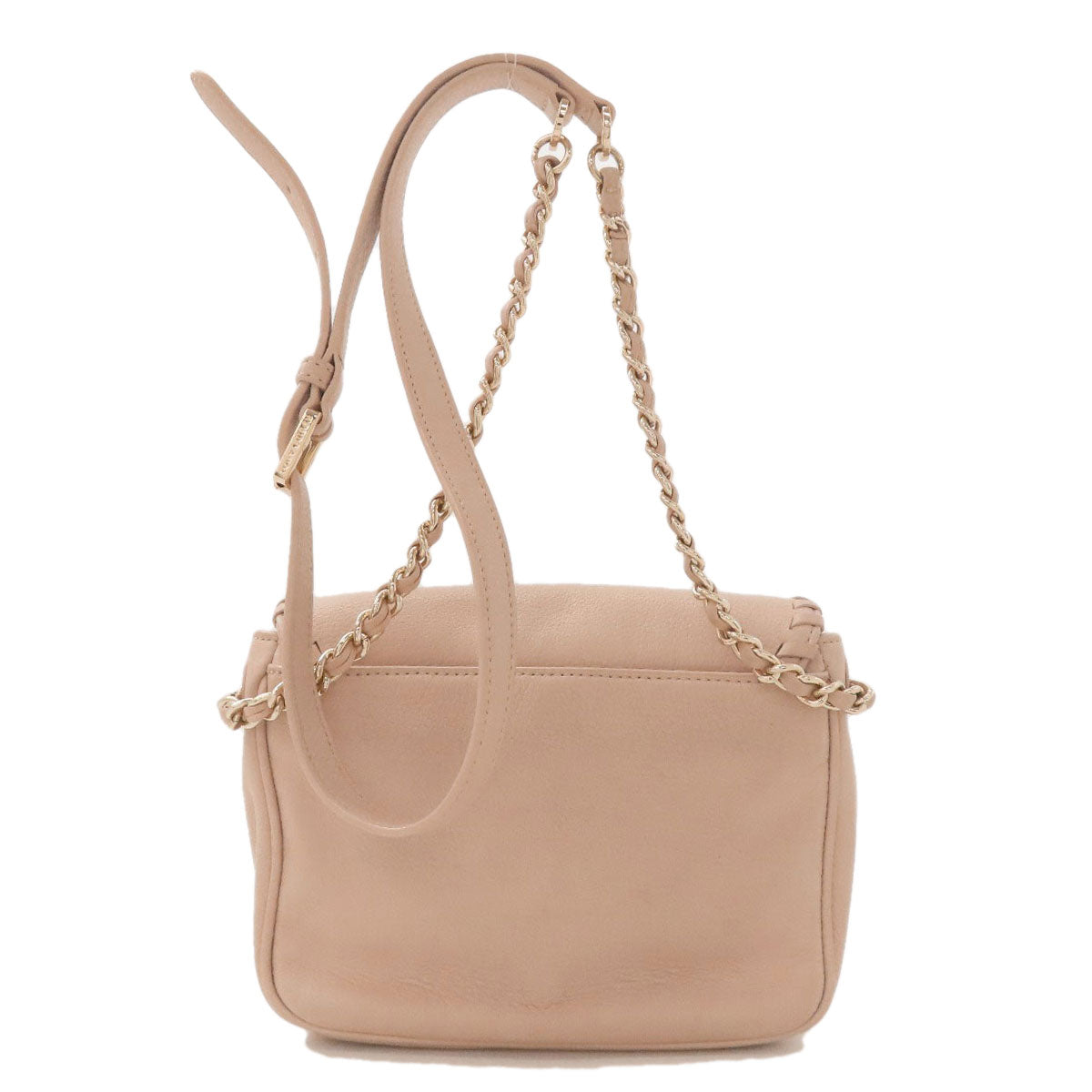 Tory Burch logo Shoulder Bag Leather Ladies [Used]