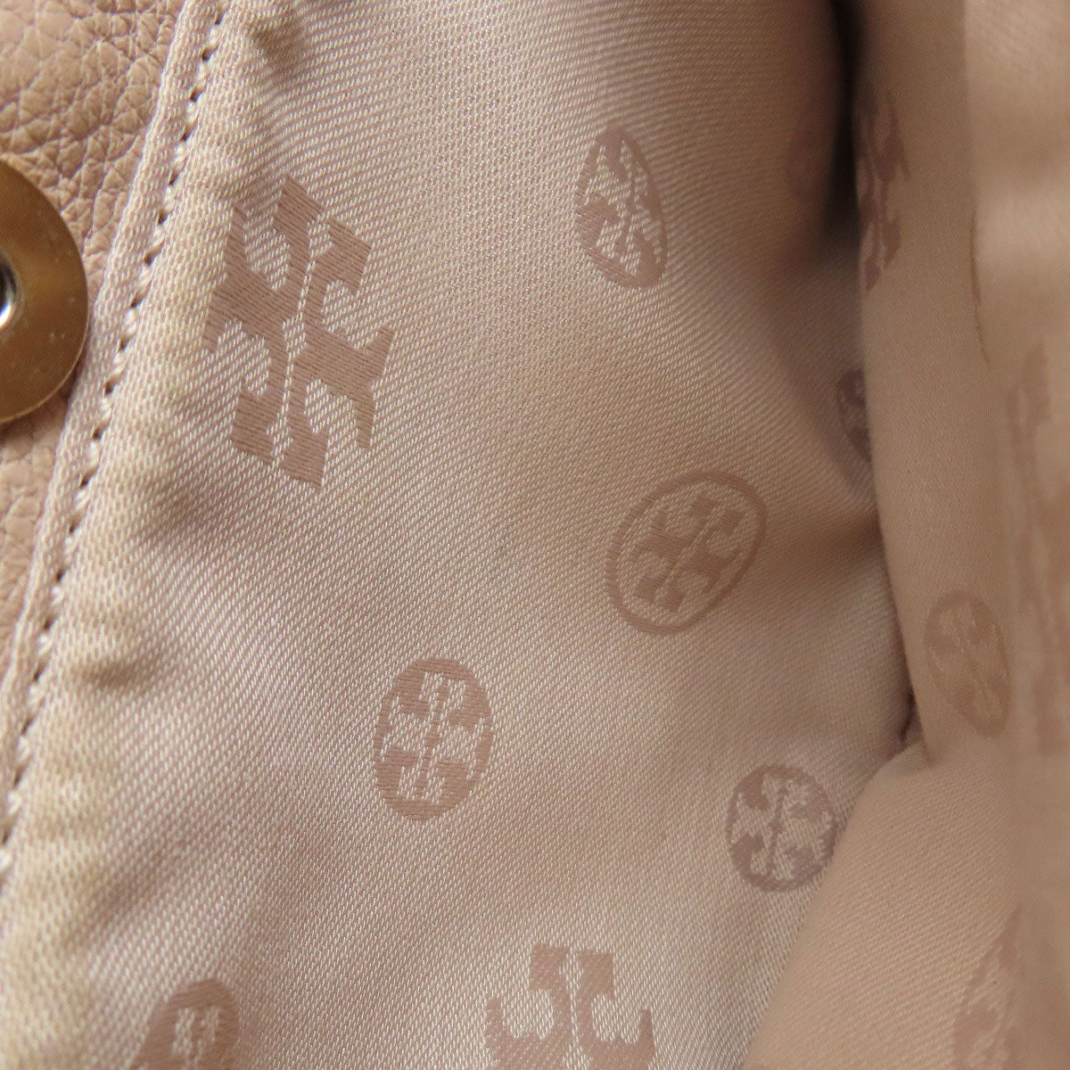 Tory Burch logo Shoulder Bag Leather Ladies [Used]