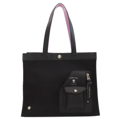 ADMJ Square tote Handbag Nylon canvas LeatherLadies [Used]