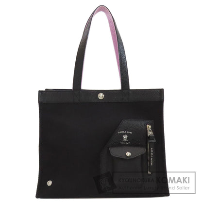 ADMJ Square tote Handbag Nylon canvas LeatherLadies [Used]