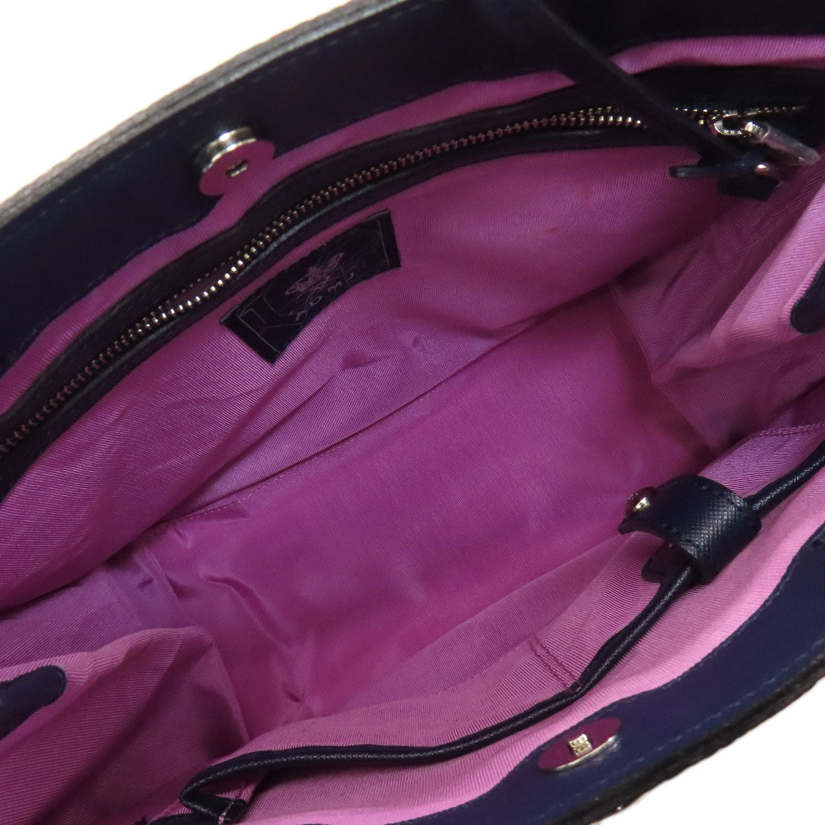 ADMJ Square tote Handbag Nylon canvas LeatherLadies [Used]