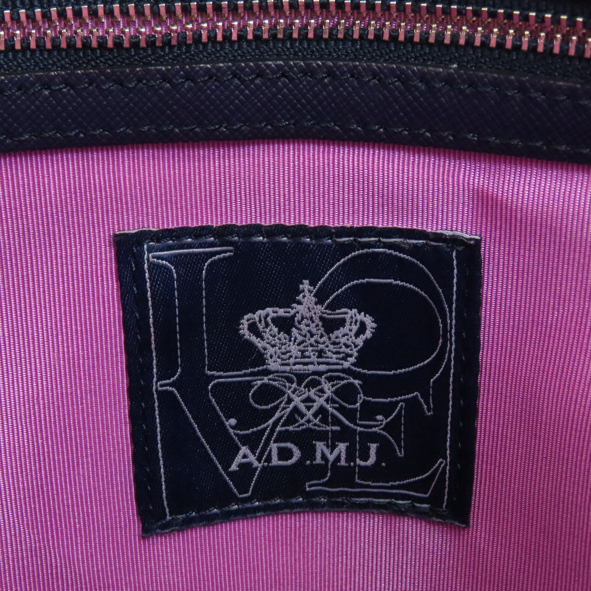 ADMJ Square tote Handbag Nylon canvas LeatherLadies [Used]