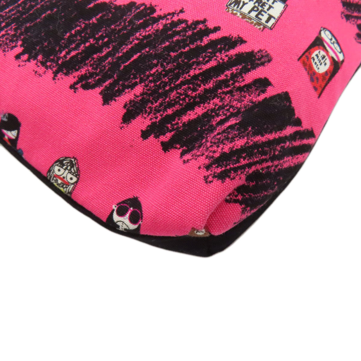 MARC BY MARC JACOBS I LOVE MISS MAKC person pattern Tote Bag Canvas Ladies [Used]