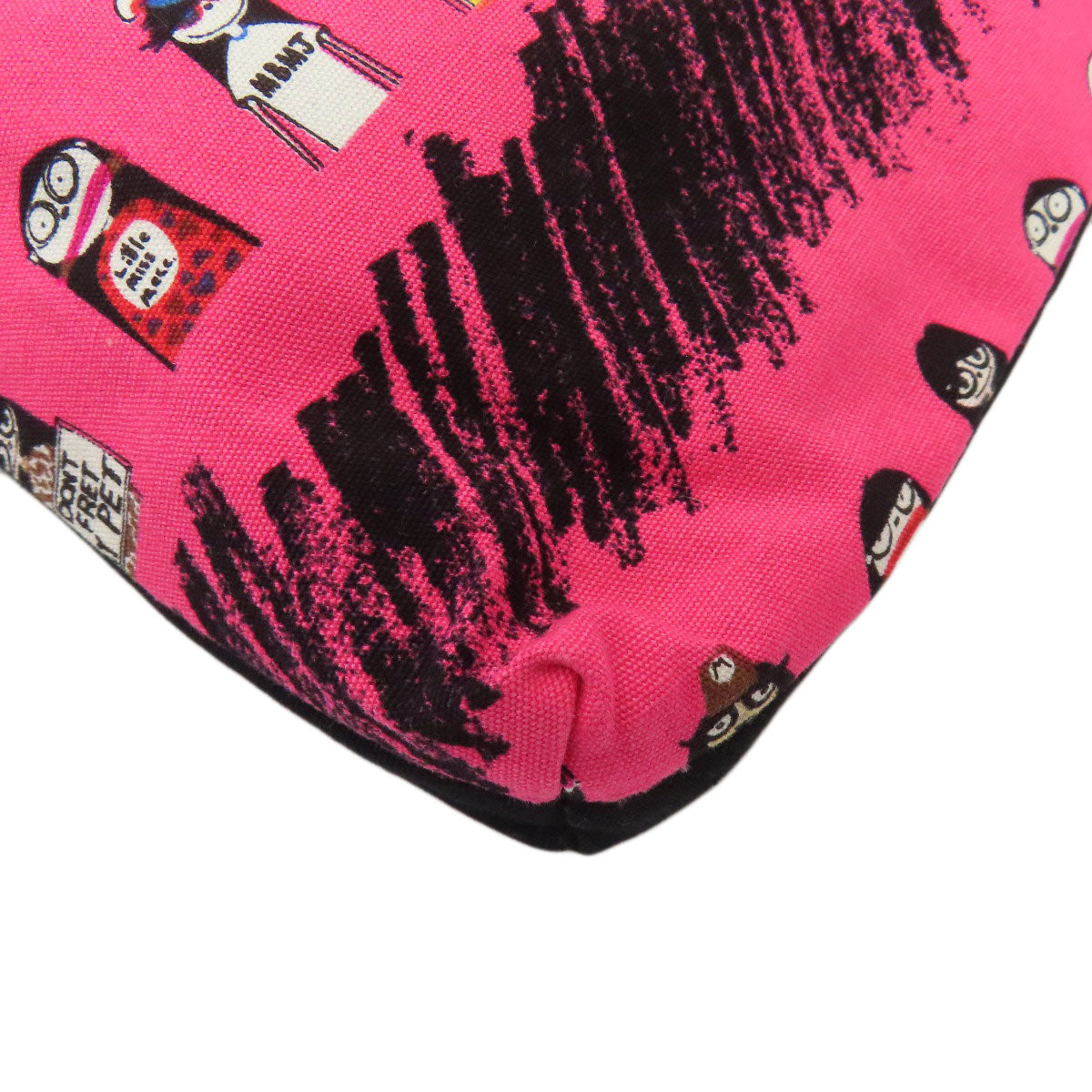 MARC BY MARC JACOBS I LOVE MISS MAKC person pattern Tote Bag Canvas Ladies [Used]