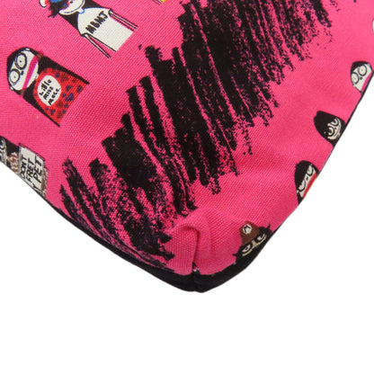 MARC BY MARC JACOBS I LOVE MISS MAKC person pattern Tote Bag Canvas Ladies [Used]