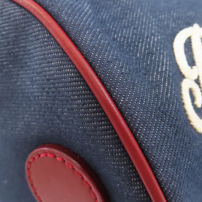 BALLY logo Shoulder Bag Denim Ladies [Used]