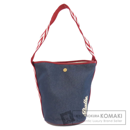 BALLY logo Shoulder Bag Denim Ladies [Used]