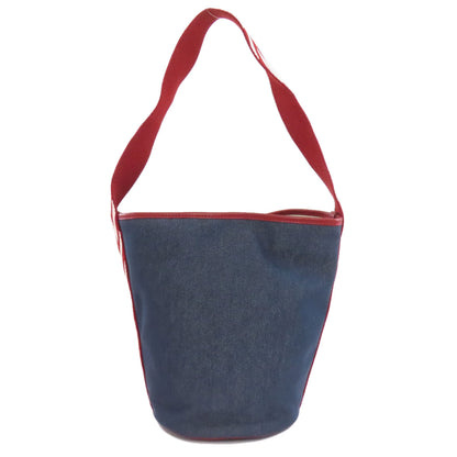 BALLY logo Shoulder Bag Denim Ladies [Used]