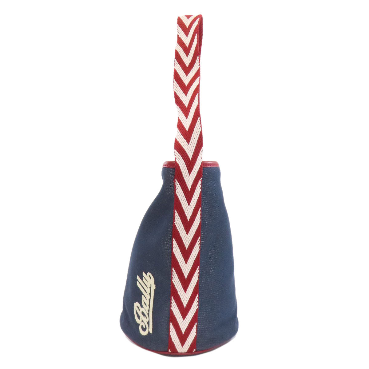 BALLY logo Shoulder Bag Denim Ladies [Used]