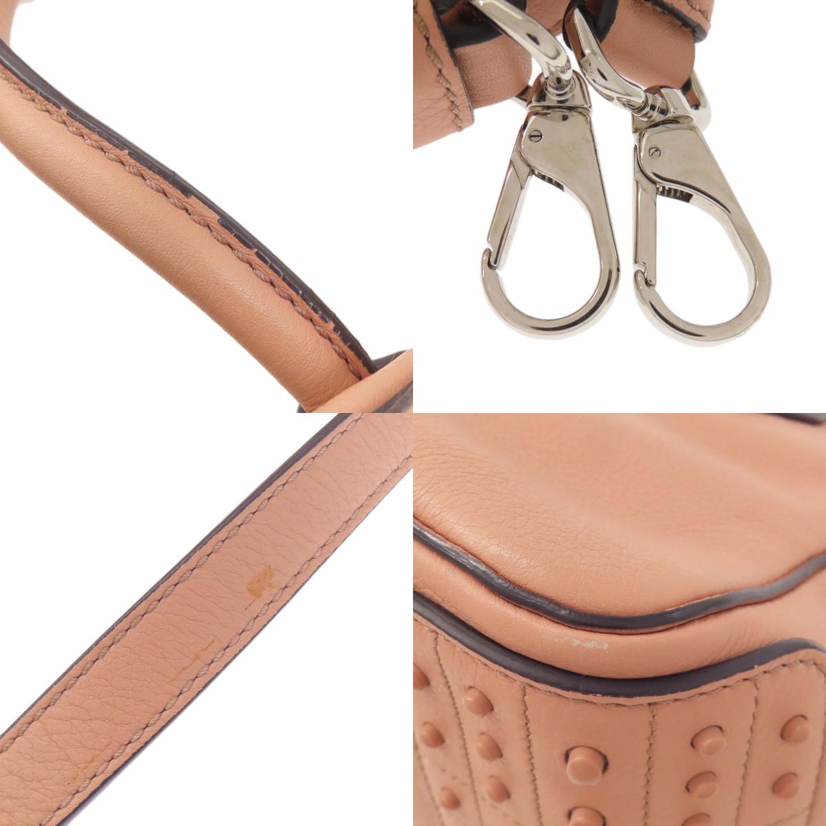 TODS Mikey Mini Bowler 2-Way Handbag Leather Ladies [Used]