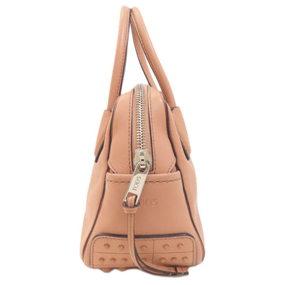TODS Mikey Mini Bowler 2-Way Handbag Leather Ladies [Used]