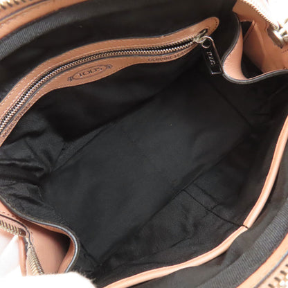 TODS Mikey Mini Bowler 2-Way Handbag Leather Ladies [Used]