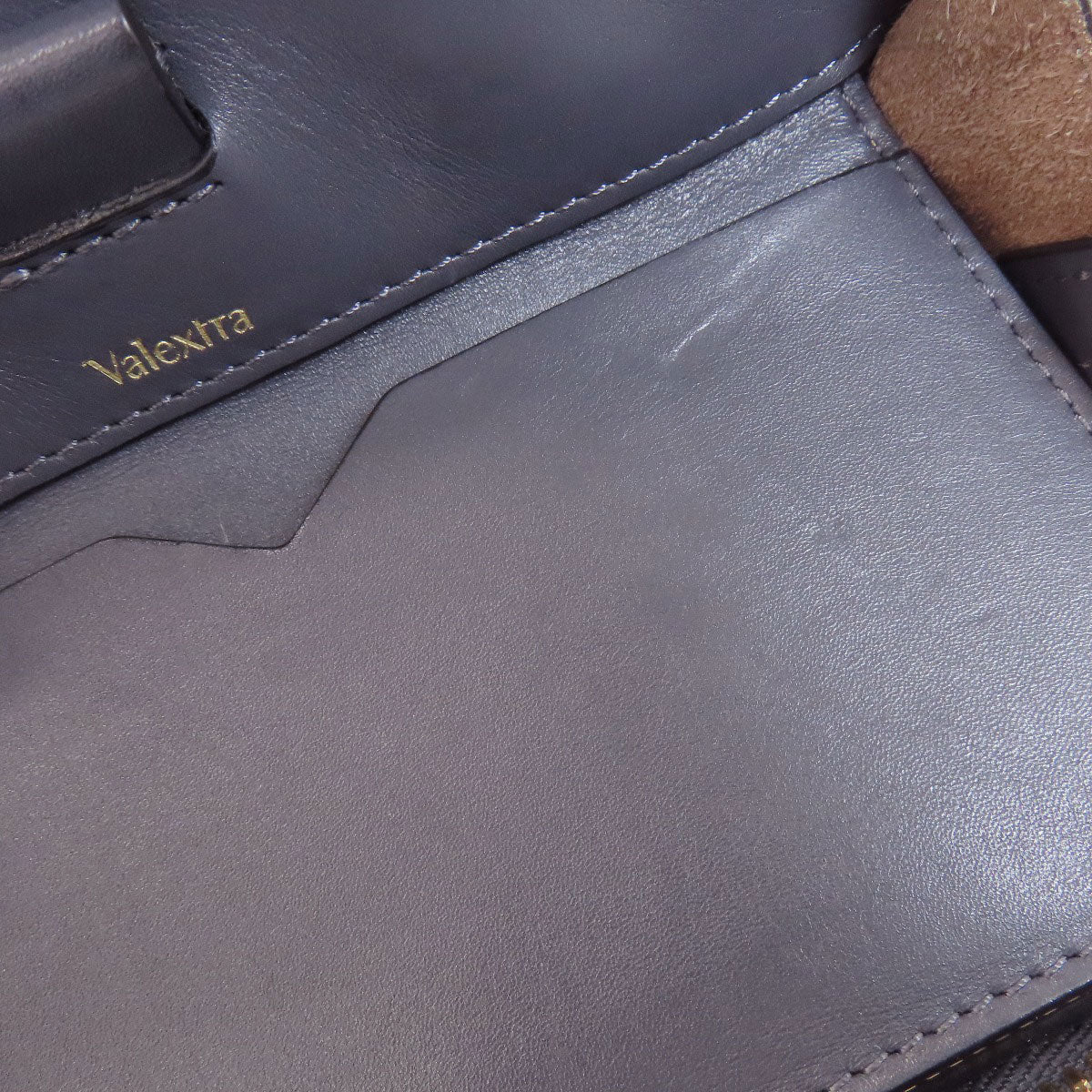 Valextra Mini Paspa Tote 2WAY Handbag Leather Ladies [Used]