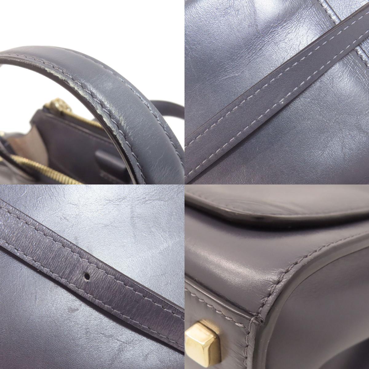 Valextra Mini Paspa Tote 2WAY Handbag Leather Ladies [Used]