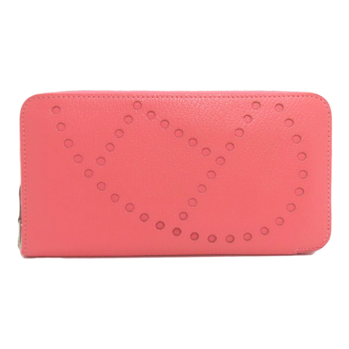 HERMES Evelyne Azap Long SilverHardware Long wallet (with coin pocket) Chevre Ladies [Used]
