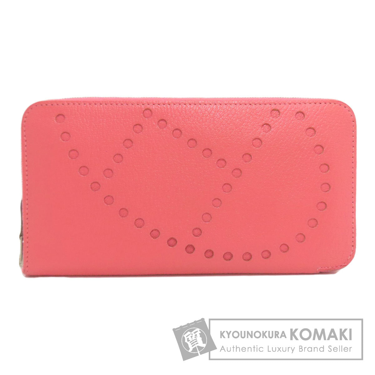 HERMES Evelyne Azap Long SilverHardware Long wallet (with coin pocket) Chevre Ladies [Used]