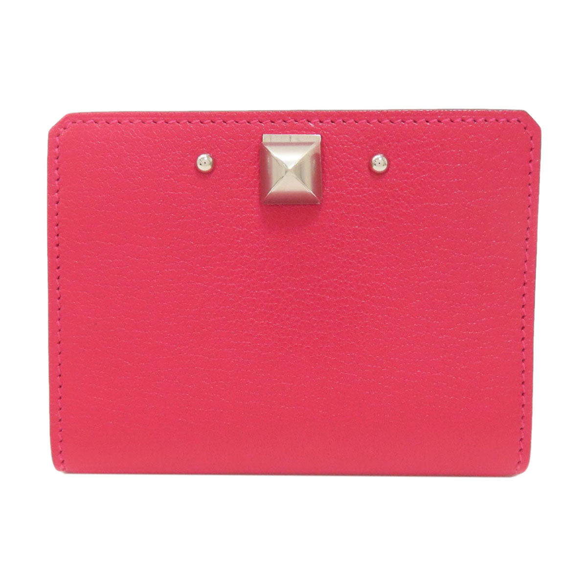 HERMES Medor SilverHardware Card Case Calf Ladies [Used]