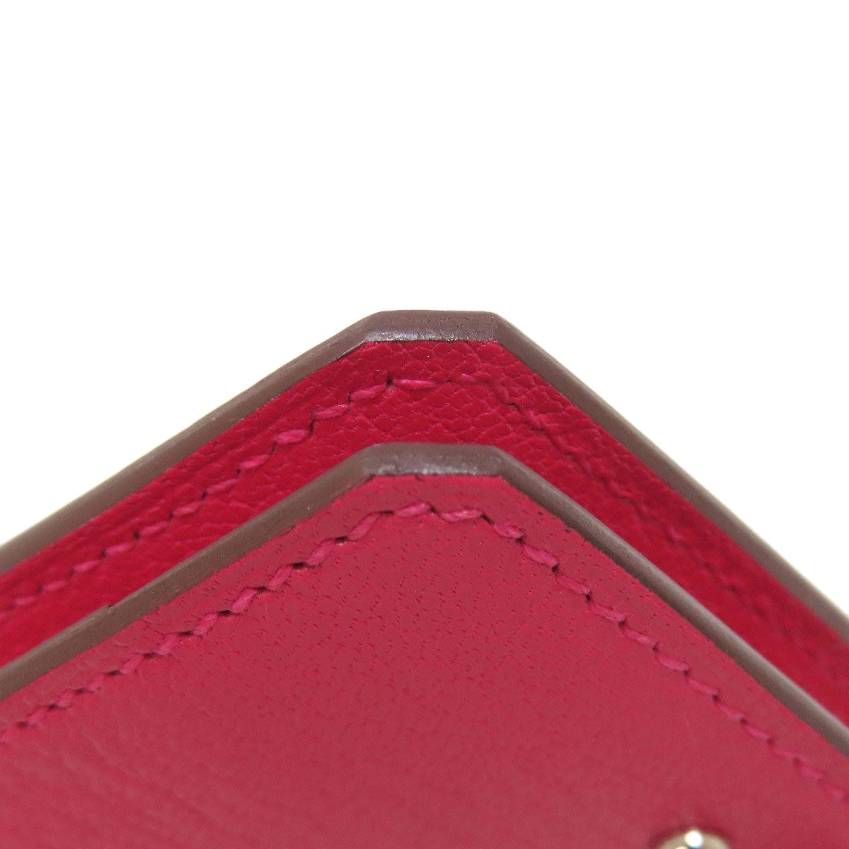 HERMES Medor SilverHardware Card Case Calf Ladies [Used]