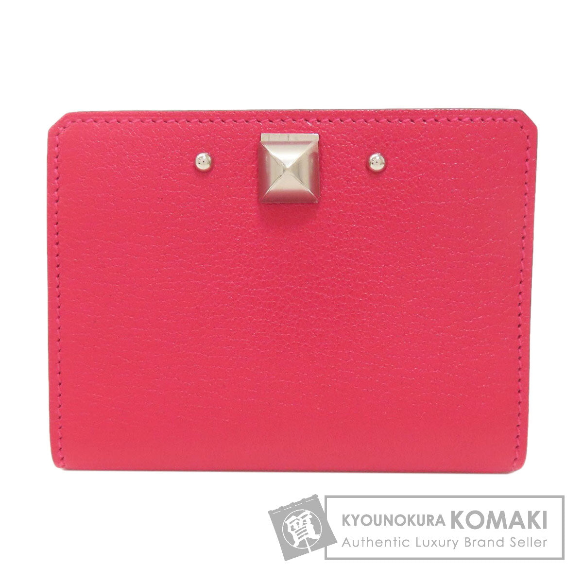 HERMES Medor SilverHardware Card Case Calf Ladies [Used]