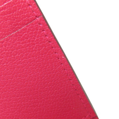 HERMES Medor SilverHardware Card Case Calf Ladies [Used]