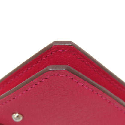 HERMES Medor SilverHardware Card Case Calf Ladies [Used]