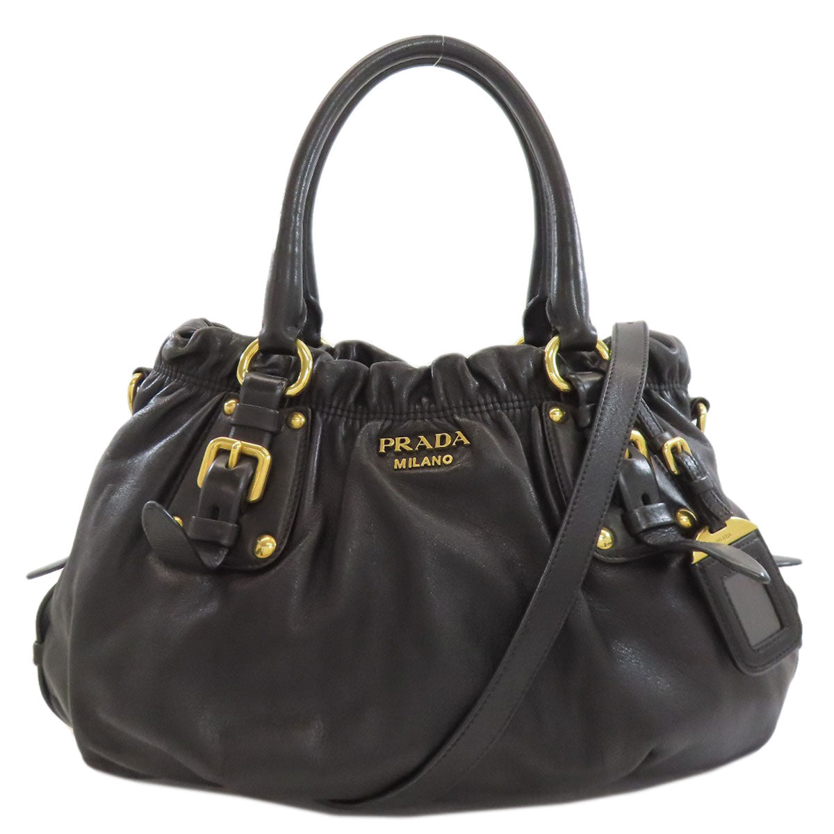 PRADA 2WAY Handbag Leather Ladies [Used]